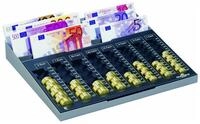 DURABLE Geldkassette Z&auml;hlbrett EUROBOARD XL grau Metall-Geh&auml;use
