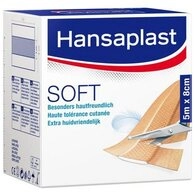Beiersdorf AG Wundpflaster HANSAPLAST Soft Pflaster 8 cmx5 m Rolle 1 St (1 St)