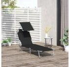 Outsunny Feldbett Sonnenliege (Liege, 1-St., Sonnenliege) Durchgehend