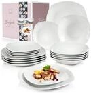 S&Auml;NGER Tafelservice Bilgola Geschirrset, Wei&szlig; (18-tlg), 6 Personen, Porzellan,