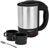 CLATRONIC Wasserkocher WKR 3624, Wasserkocher klein 0,5L, Reisewasserkocher...