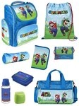 Familando Schulranzen Clou Super Mario Schultasche, blau, ab 1. Klasse...