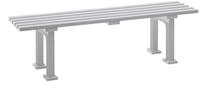 Blome Gartenbank Gartenbank Mono l, 3-Sitzer, Pflegeleichter Kunststoff, Wei&szlig;
