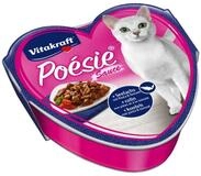Vitakraft Katzenfutter Poesie Sauce, Seelaachs mit Pasta und Tomate, 15 Schalen,