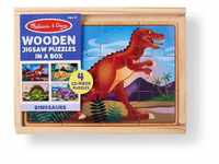 Melissa & Doug 4 Puzzle aus Holz - Dinosaurier