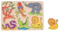 Gollnest & Kiesel Puzzle Soundpuzzle Zootiere, mit Tierstimmen, Puzzleteile