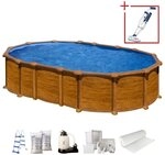 Gre Ovalpool AMAZONIA BxLxH: 375x610x132 cm inkl. Zubeh&ouml;r (Komplett-Set, 7-tlg)