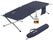 Skandika Feldbett Campingliege Vuoma, Klappbare Sonnenliege, Campingbett, max. 200 kg