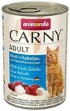 Animonda Carny Adult Rind + Kabeljau 400 g - 6 St&uuml;ck, Trockenfutter f&uuml;r: Katze