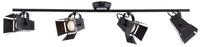 Brilliant Deckenstrahler Movie, LED wechselbar, Warmwei&szlig;, LED Spotrohr 4flg...