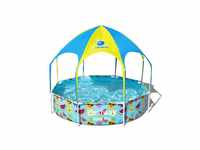 BESTWAY Pool Steel Pro Pool Kinder rund UV Schutz Sprinkler 244x51cm (56432,