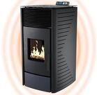 NEMAXX Pelletofen P12 Schwarz 13,6 kW A+ bis 120m&sup3; Start-Reinig. &