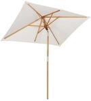 Sekey Sonnenschirm 200 x 150cm Holz Sonnenschirm Rechteckig Gartenschirm, UV Schutz