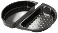 OUTDOORCHEF Pfannen-Set &bdquo;Halbmond Kochset&ldquo; &ndash; 2 Kugelgrill Grill Pfannen