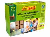 ALSCHU Grillanzünder Grill- und Kaminanzünder aus Naturholz 72 Stück