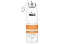 STONELINE 2 in 1 Trinkflasche mit Saftpresse orange 0,55 l