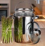 Haushalt International Spargeltopf 4 Liter Nudeltopf Spaghettitopf aus Edelstahl