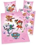 PAW PATROL Kinderbettw&auml;sche Paw Patrol, Renforc&eacute;, 2 teilig, mit tollem Motiv