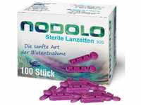 NODOLO Lanzetten Steril, 30,00G, 100 St., besonders fein, Blutzucker Lanzetten,...