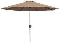 DEGAMO Marktschirm, 300cm Durchmesser, mit Kurbelmechanismus, Gestell Alu