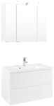 welltime Badm&ouml;bel-Set Cardiff, (2-St), Breite 80 cm, griffloses Design