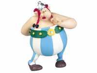Plastoy Spiel, Asterix - Figur Obelix mit Blumenstrauß