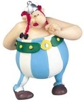 Plastoy Spiel, Asterix - Figur Obelix mit Blumenstrau&szlig;