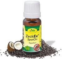 cdVet Zeckenschutzmittel ZeckEx SpotOn, 10 ml, 100% Natur, ergiebig (10ml ausreichend