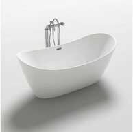 HOME DELUXE Badewanne Freistehende Badewanne OVALO, 170 x 80 x 72 cm - inkl.