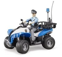 Bruder&reg; Spielzeug-Quad 63010 - Polizei Quad mit Polizist und Ausstattung,...
