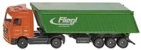 Siku Spielzeug-LKW SUPER LKW mit Kippsattel und Dach - Lastwagen - orange/gr&uuml;n