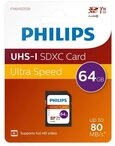 Philips Philips SDXC Karte 64GB Speicherkarte UHS-I U1 Class 10 Speicherkarte