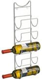 Zeller Present Ablageregal Wand-Flaschenhalter, 5 Flaschen, Metall verchromt,...