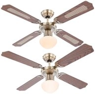 etc-shop Deckenventilator, Deckenventilator Deckenlampe LED Fl&uuml;gel wendbar Sommer