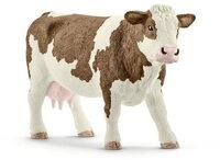 Schleich&reg; Spielfigur Farm World Fleckvieh-Kuh, Spielfigur