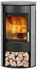 Fireplace Kaminofen Fireplace Zaria Kaminofen Stahl schwarz Topplatte Speckstein, 6.5