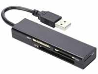 Ednet Speicherkartenleser USB 2 Multi Kartenleser, 4-port (MS, MS PRO,