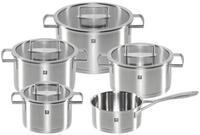 Zwilling Topf-Set VITALITY, 5-teilig, mit Glasdeckeln, Sch&uuml;ttrand, Edelstahl...