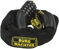 Burg W&auml;chter Kabelschloss Burg W&auml;chter 280 C 90 BLACK Kettenschloss Schwarz