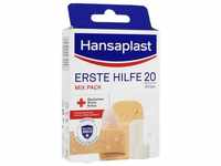 Hansaplast Wundpflaster Hansaplast Erste Hilfe Pflaster Mix 20 Strips, Packung