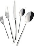 Mulex Besteck-Set Pasadena (30-tlg), 6 Personen, Edelstahl 18/0, hochglanzpoliert