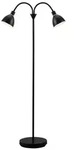 Nordlux Stehlampe Ray Double Stehleuchte E14 H158, ohne Leuchtmittel schwarz