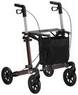 RUSSKA Rollator Russka Vital Plus - Extra weiche R&auml;der, inkl. Stockhalter, Sitzh&ouml;he