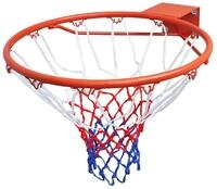 vidaXL Basketballkorb Basketballkorb mit Netz Orange 45 cm
