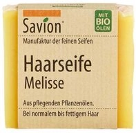 Savion Haarseife Melisse, 1-tlg., Palm&ouml;lfrei Bio &Ouml;le alle Haartypen 85 g