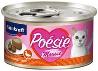 Vitakraft Katzenfutter Poesie Mousse, Ente, 12 Dosen, Nassfutter f&uuml;r: Katzen