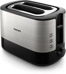 Philips Toaster HD2637/90 Viva Collection, 2 kurze Schlitze, f&uuml;r 2 Scheiben,...