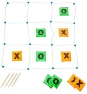 BS Toys Spiel Geschicklichkeitsspiel Tic Tac Toe, Schult die Grobmotorik