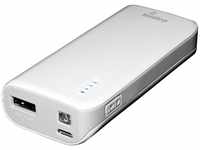 Mediarange Powerbank Ladestation 5200 mAh Ladegerät USB OUT weiß Powerbank