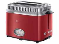 RUSSELL HOBBS Toaster 21680-56, 2 kurze Schlitze, 1300 W, Retro Ribbon Red